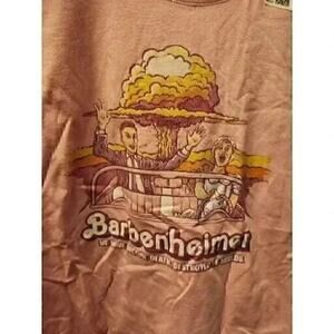 Barbieheimer Tee Funny Movie Classic T-Shirt 2XL Pink Short Sleeve CR4